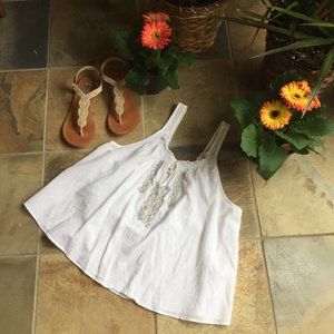 Hollister Flowy BoHo Tank W/Silver Beading (NEW)
